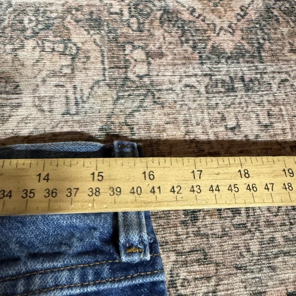 Wrangler 936PWD Cowboy Cut Slim Fit Blue Distressed Jeans 33x34 Mexico